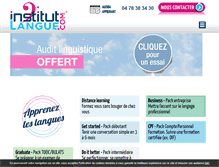 Tablet Screenshot of formation-langue.com